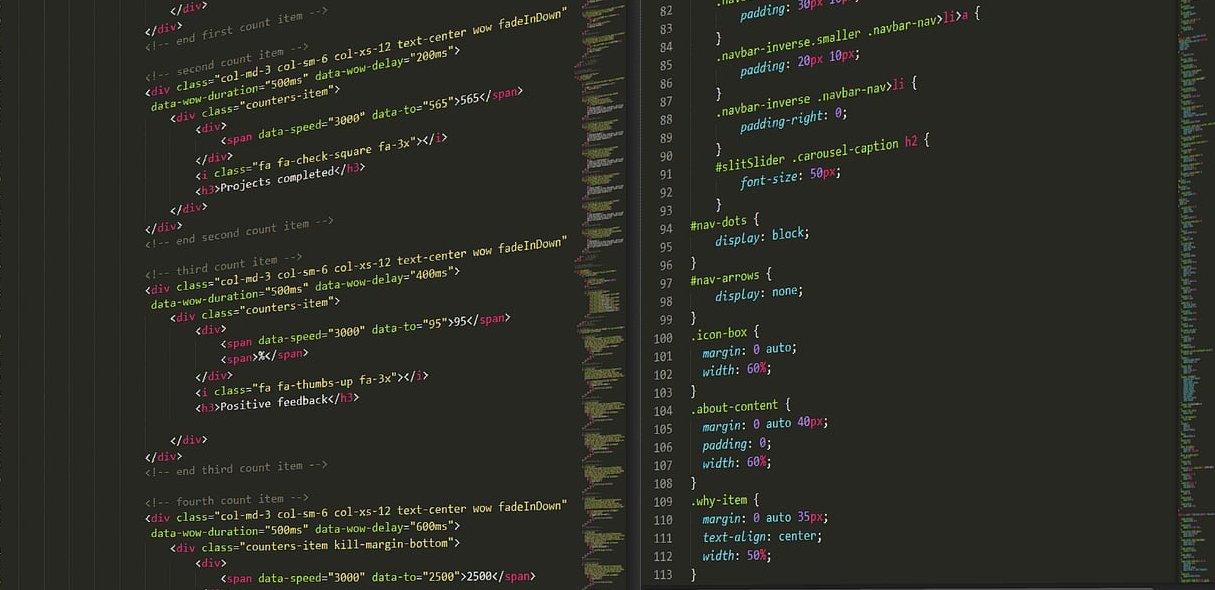 css code laptop