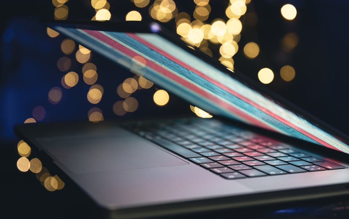 code on laptop screen
