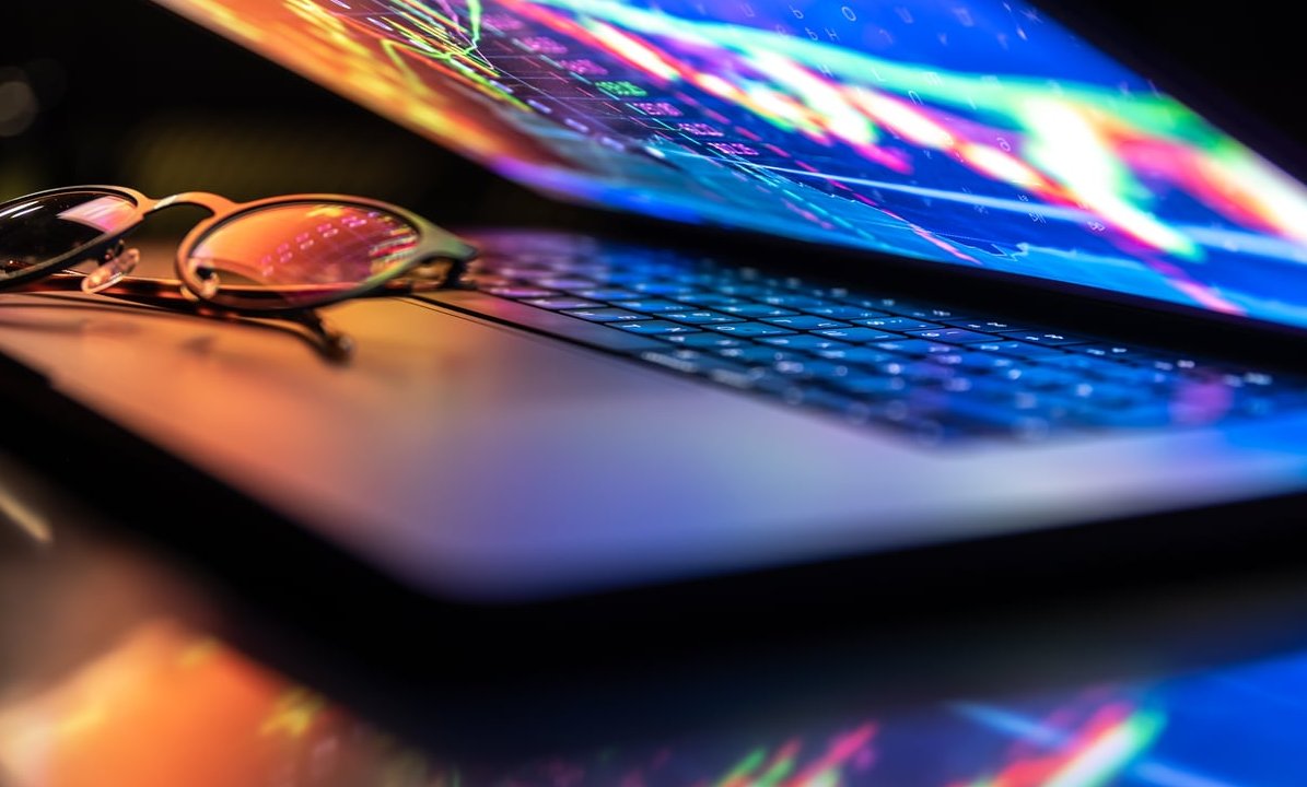 code on laptop screen
